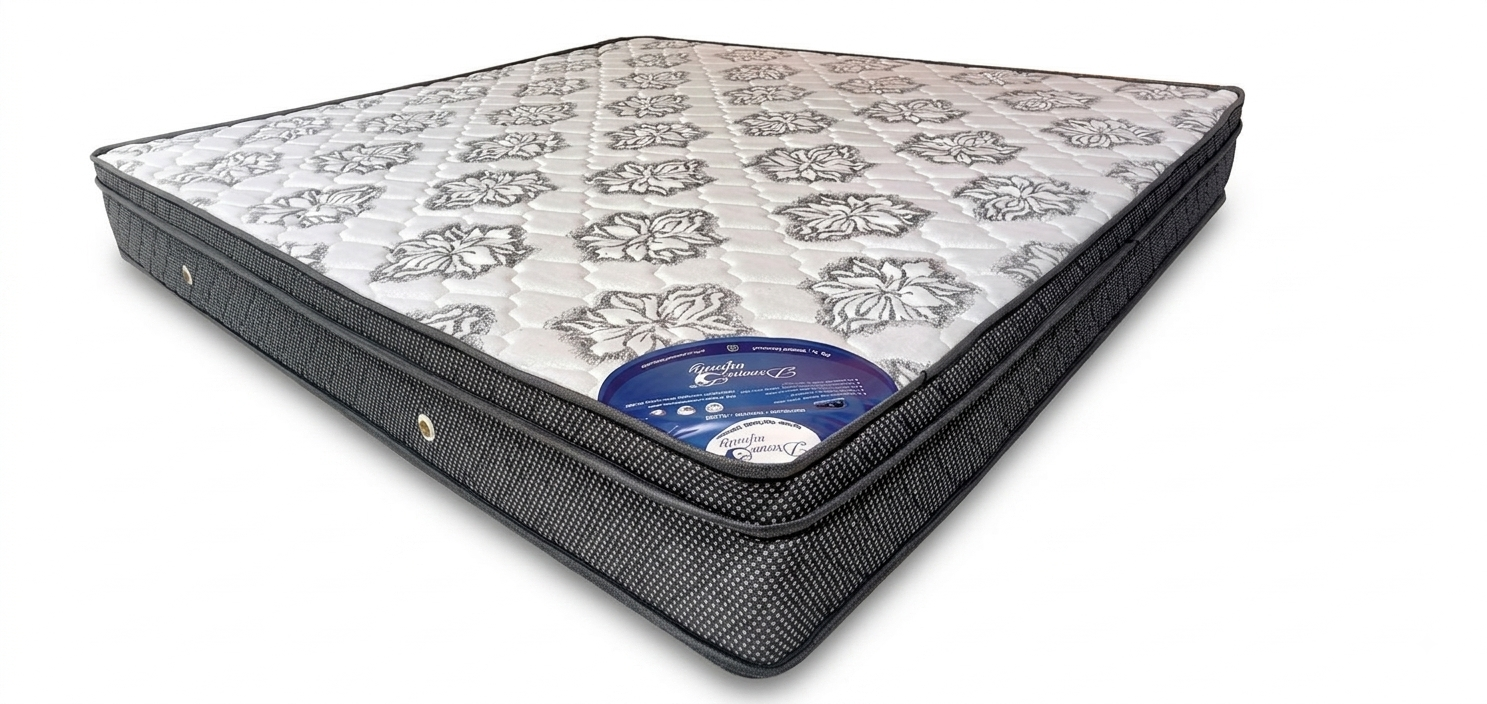 Dream Infinity Active Spring Bonnell Mattress in white and dark quilted fabric