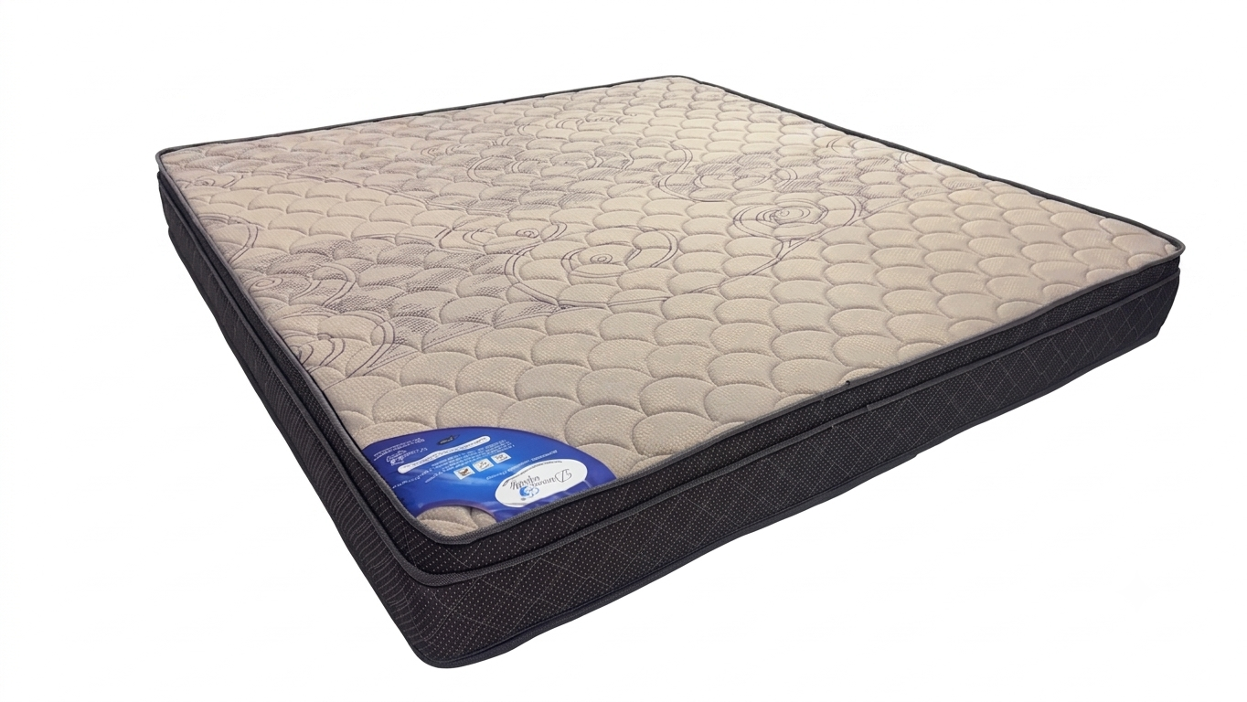 Dream Infinity Latex Ortho Mattress in cream and black fabric