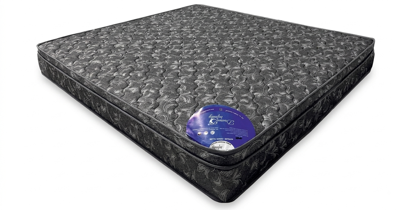 Dream Infinity Premium Mattress Orthopedic in dark patterned fabric
