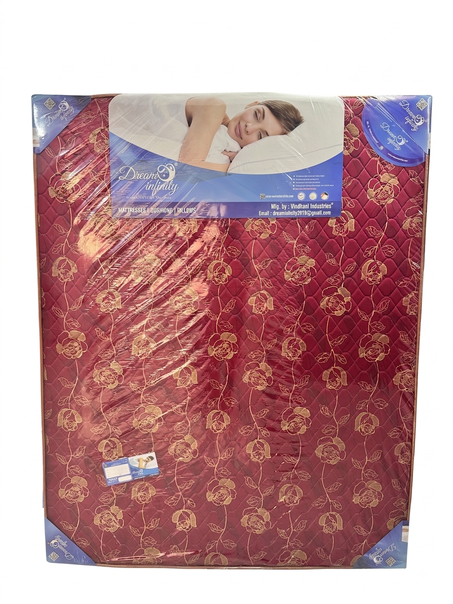 Sleep Now maroon floral design