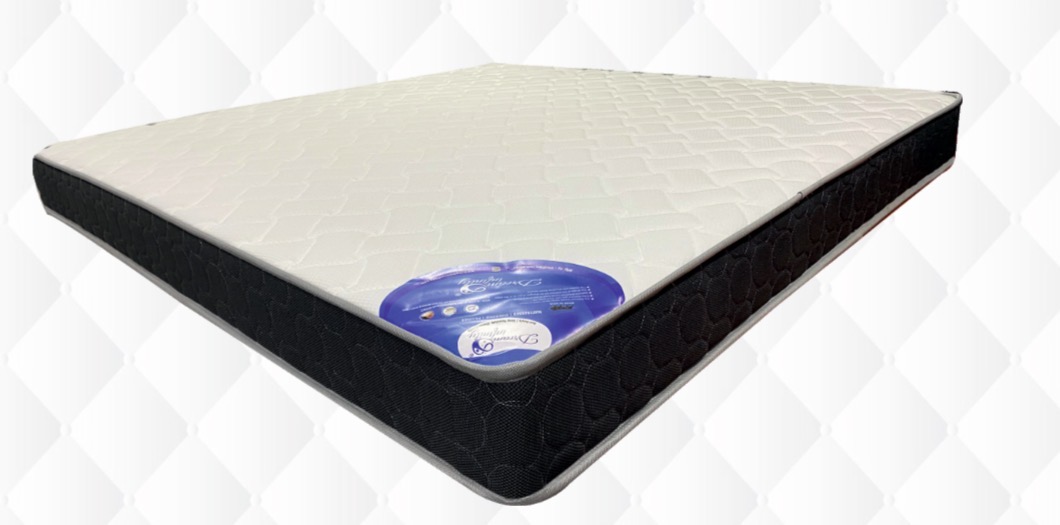 Dream Infinity Softy Mattress in white and black quilted fabric