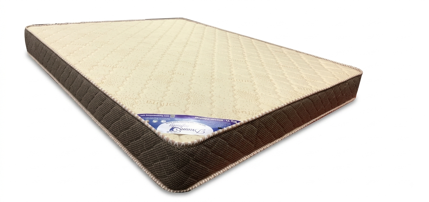 Dream Infinity True Sleep Mattress in white and black quilted fabric